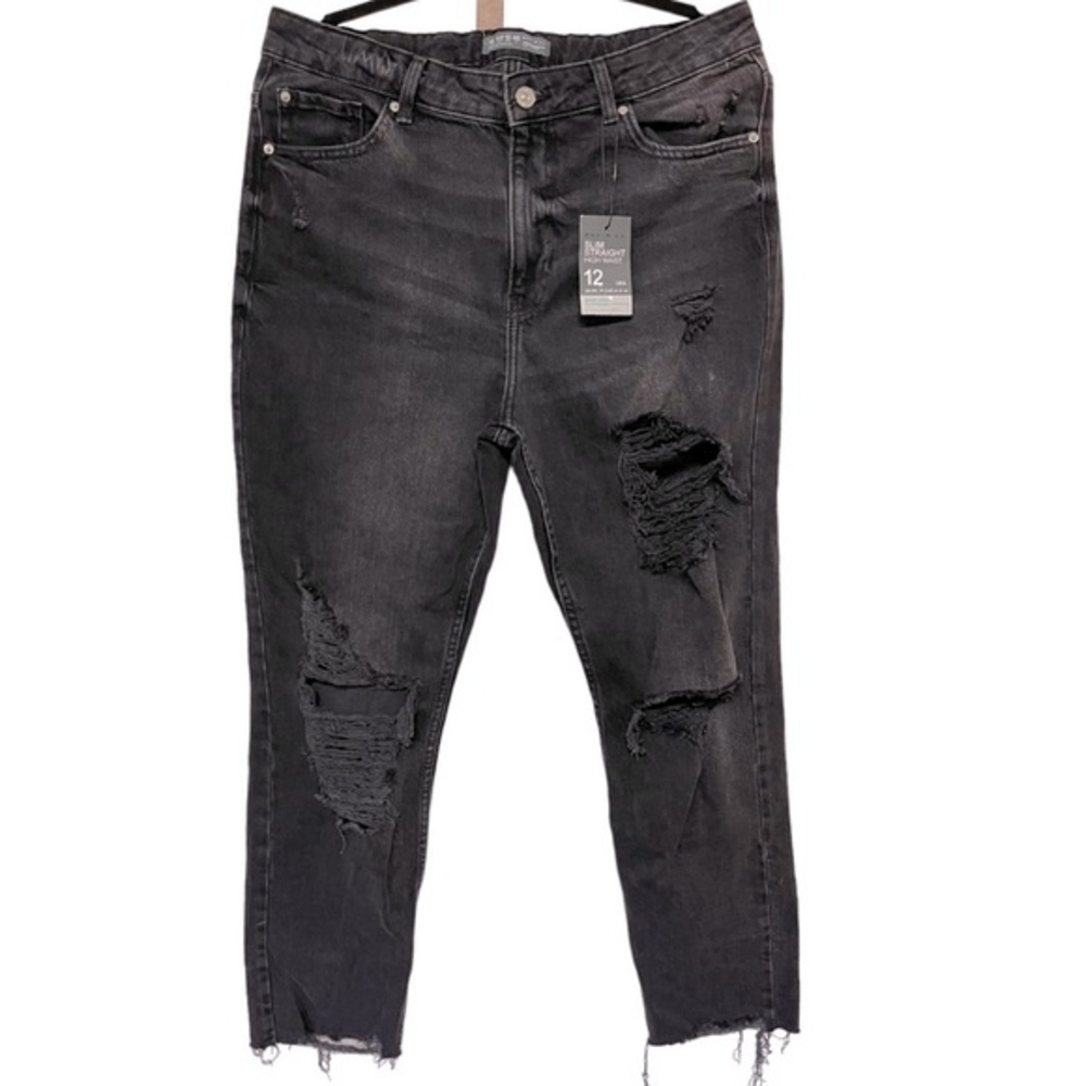 Denim & Co. Slim Straight High Waist Jeans